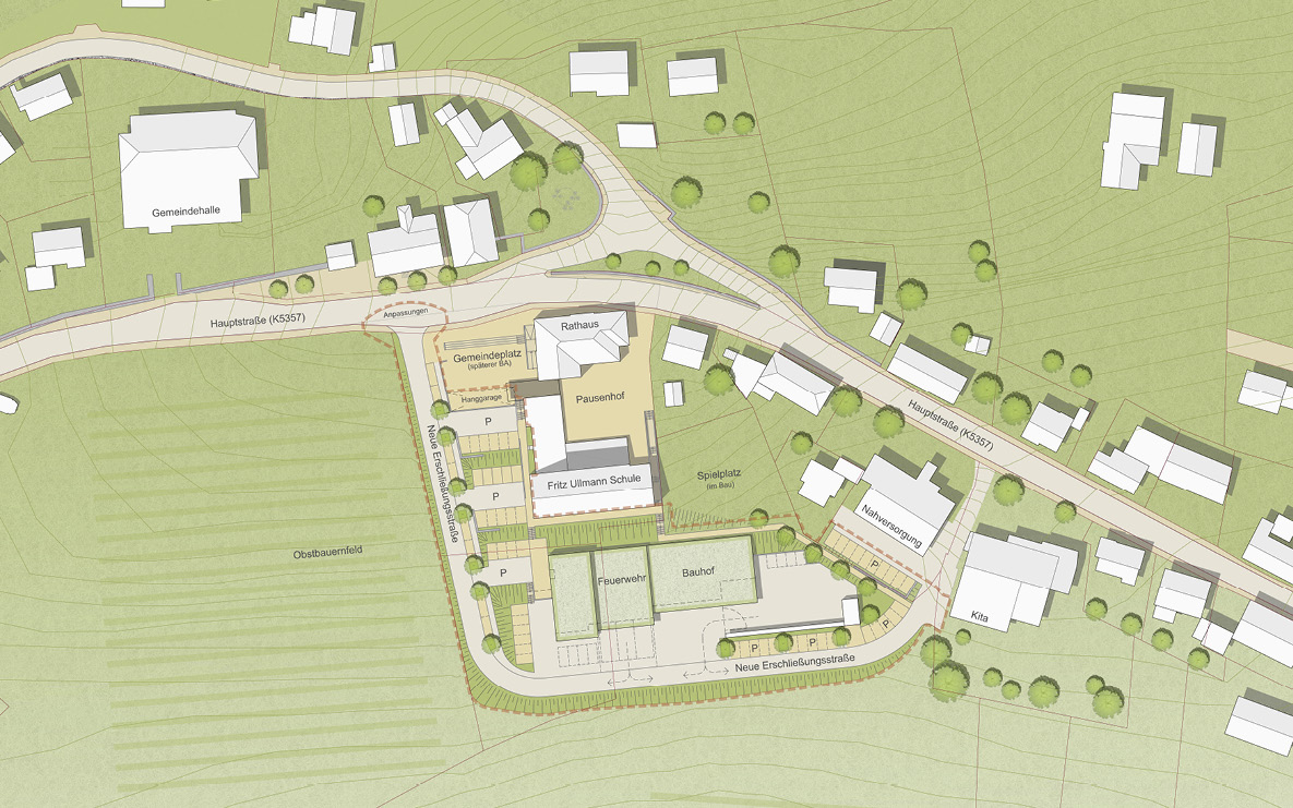 Feuerwehrgerätehaus Fischerbach, Lageplan