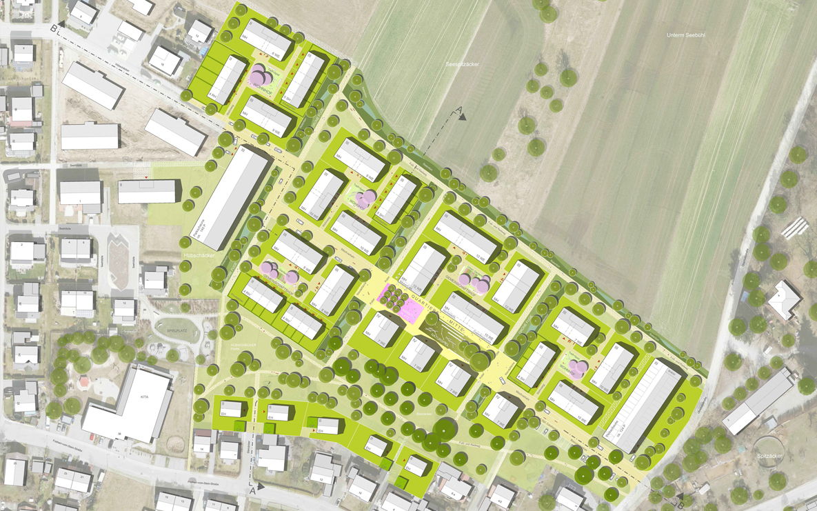 Lageplan Städtebaulicher Entwurf, o. M.