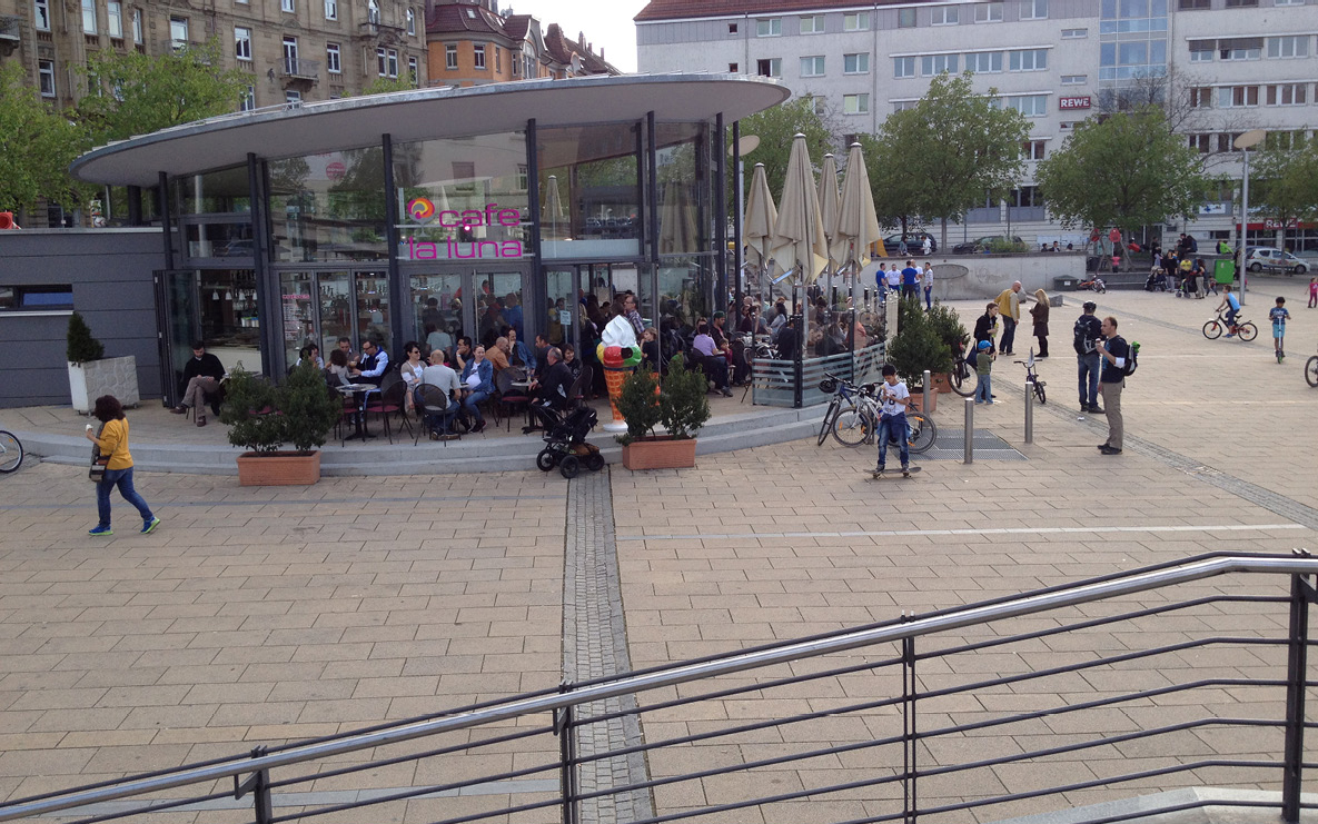 Marienplatz Stuttgart, Eisdiele